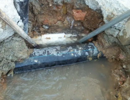 晋宁测漏水之水管漏水